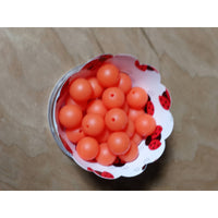 S44-Salmon Transparent Silicone Beads