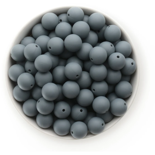 S04-Gray Silicone Beads