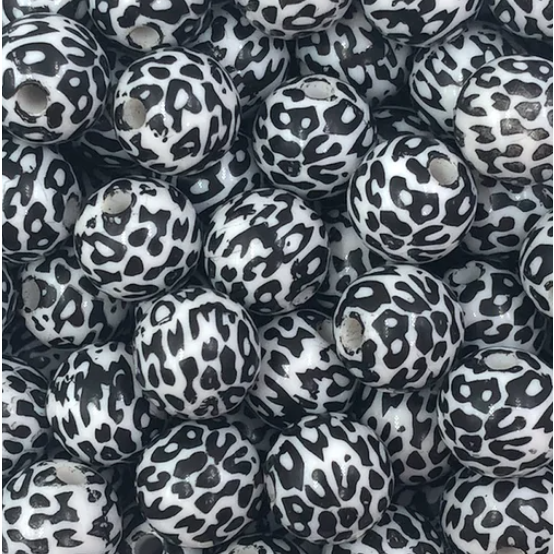 130- Snow Leopard Beads