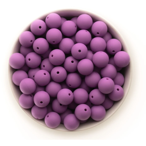 S14-Lavender Silicone Beads
