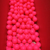 20A-Shocking Pink Silicone Beads