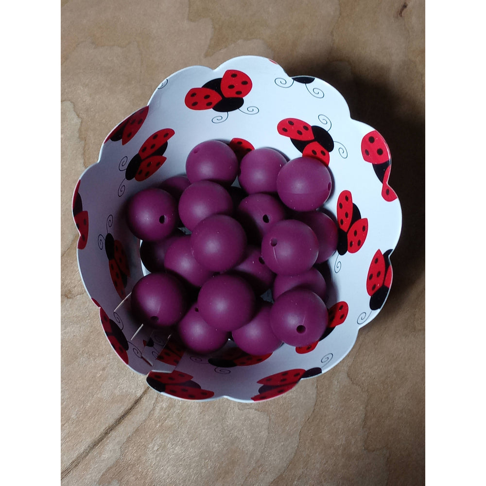 S17-Red Wine Silicone Beads