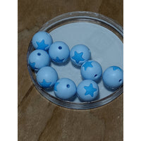 
              F38- Star 15mm round Focal Bead
            