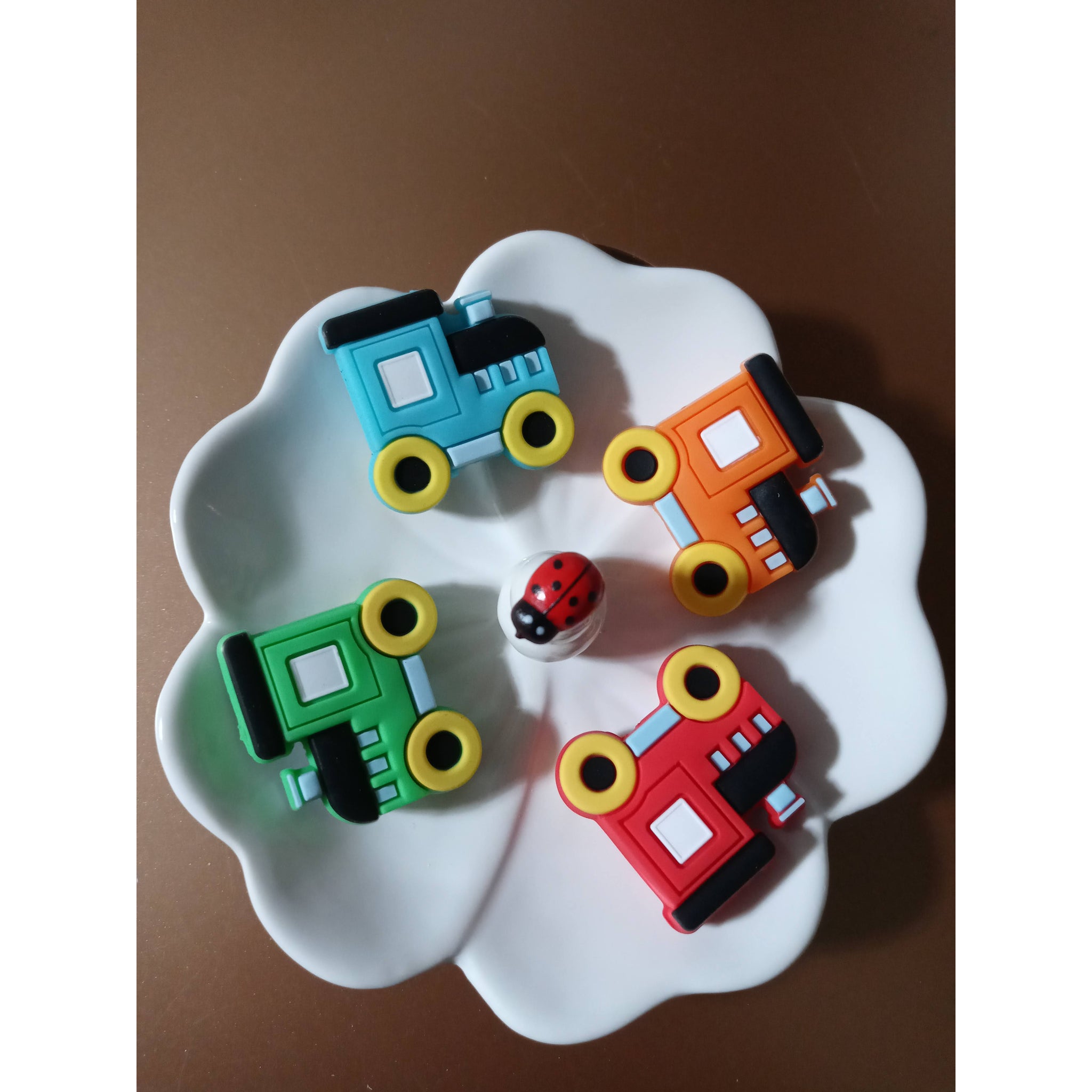 Silicone Beads Train Double Sided