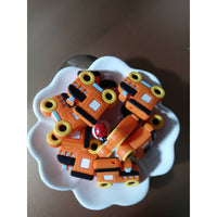 F62-Train Double sided Beads Silicone Beads