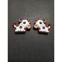 F54-Spotted Cow Silicone Bead