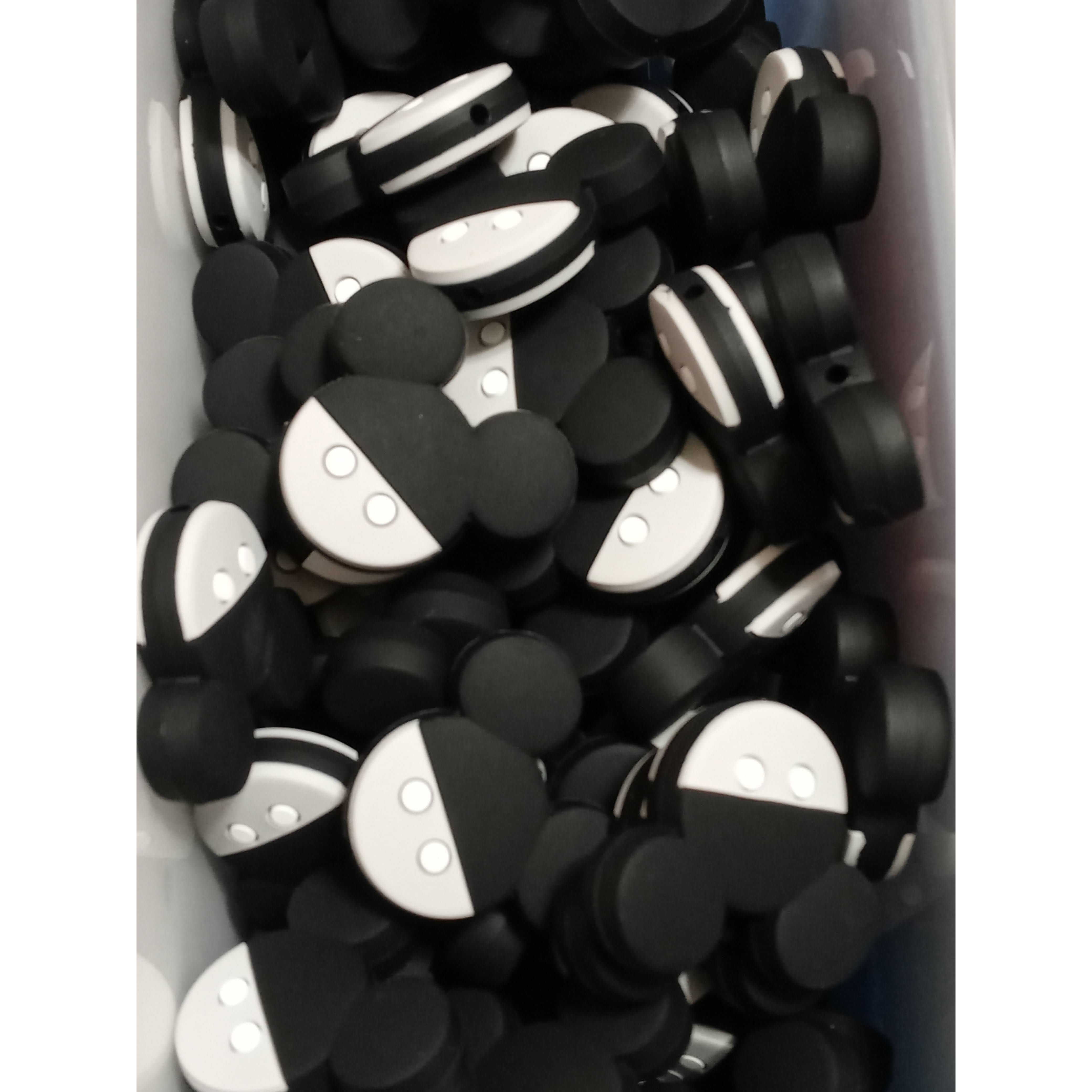 20pcs Black Mickey Silicone Focal Beads Wholesale - Chieeon - Wholesale  Toys For Resale