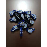 F98 Police Car Silicone Focal Beads