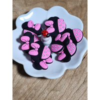 F75 Girl Mouse Ears Silicone Focal Bead