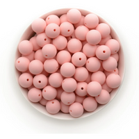 S28-Rose Quartz  Silicone Beads