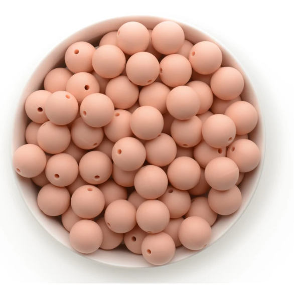 S30-Dusty Rose  Silicone Beads