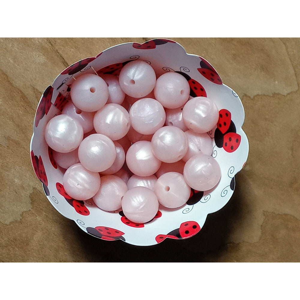 S49-Pearl Pink  Silicone Beads