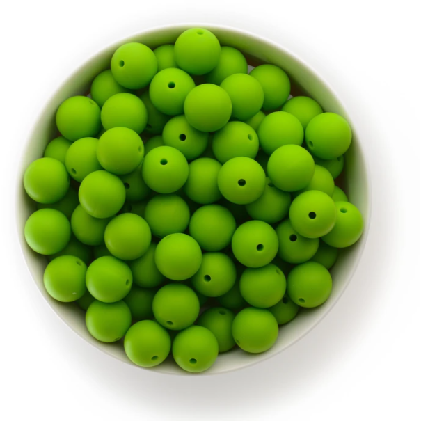 S59-Chartreuse  Silicone Beads