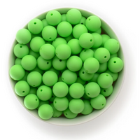 S60-Apple Green Silicone Beads