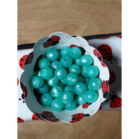 S65-Turquoise Swirl Silicone Beads