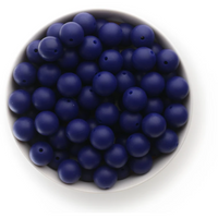 S74-Midnight Blue Silicone Beads