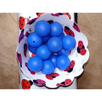 S75-Royal Blue Silicone Beads