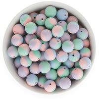 S81-Pastel Tie Dye Silicone Beads