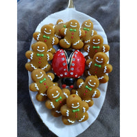 F79- Ginger Bread Man  Silicone Focal Bead