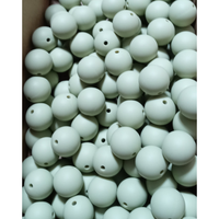S53-Green Bean Silicone Beads