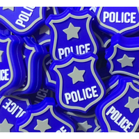 F32-Police Badges  Focal Beads