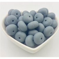 S04-Gray Silicone Beads