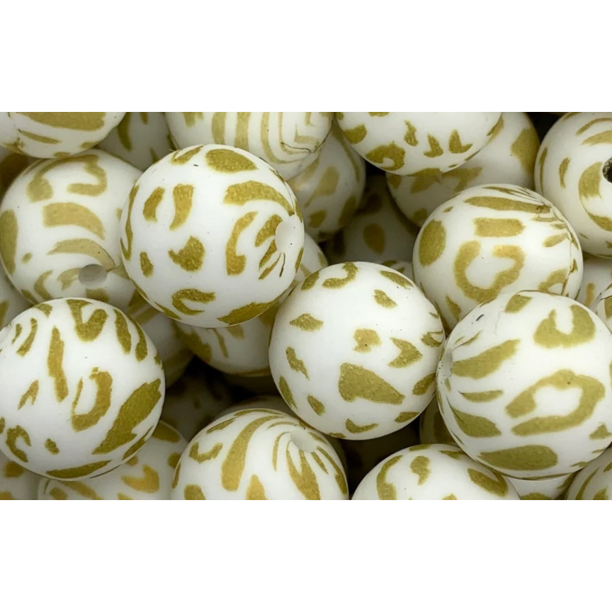 127- Golden Leopard Beads